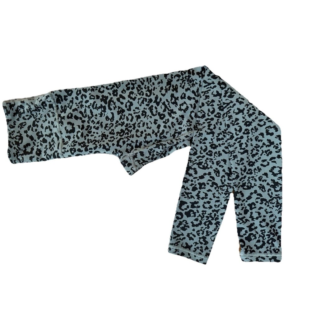 Athleta Salutation Ultra High Rise Tight Leopard Print Gray Black XS Casual Yoga